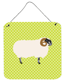 Sheep - Scottish Blackface Sheep Wall or Door Hanging Prints (Color: Sheep - Scottish Blackface Sheep, size: 6 x 6)