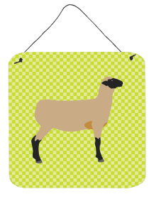 Sheep - Hampshire Down Sheep Wall or Door Hanging Prints (Color: Sheep - Hampshire Down Sheep, size: 6 x 6)