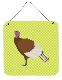 Turkeys - Bourbon Red Turkey Hen Wall or Door Hanging Prints (Color: Turkeys - Bourbon Red Turkey Hen, size: 6 x 6)