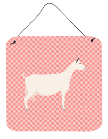 Goats - Saanen Goat Wall or Door Hanging Prints (Color: Goats - Saanen Goat, size: 6 x 6)
