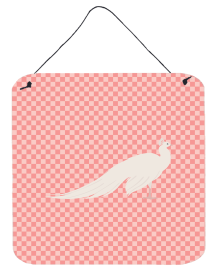 Peacocks - White Peacock Peafowl Wall or Door Hanging Prints (Color: Peacocks - White Peacock Peafowl, size: 6 x 6)