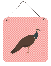 Peacocks - Indian Peahen Peafowl Wall or Door Hanging Prints (Color: Peacocks - Indian Peahen Peafowl, size: 6 x 6)