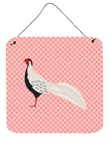 Pheasants - Silver Pheasant Wall or Door Hanging Prints (Color: Pheasants - Silver Pheasant, size: 6 x 6)