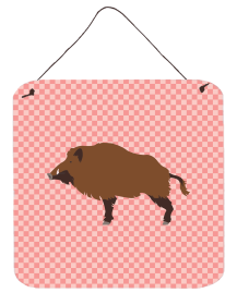 Pigs - Wild Boar Pig Wall or Door Hanging Prints (Color: Pigs - Wild Boar Pig, size: 6 x 6)
