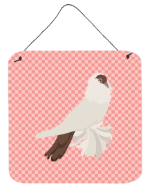 Doves & Pigeons - German Helmet Pigeon Wall or Door Hanging Prints (Color: Doves & Pigeons - German Helmet Pigeon, size: 6 x 6)