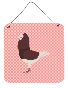 Doves & Pigeons - Capuchin Red Pigeon Wall or Door Hanging Prints (Color: Doves & Pigeons - Capuchin Red Pigeon, size: 6 x 6)