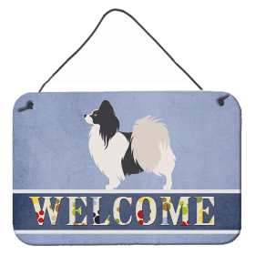 Papillon - Black and White Accent Decor (Color: Papillon - Black and White, size: 8 x 12)
