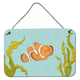 Clown Fish Accent Decor (Color: Clown Fish, size: 8 x 12)