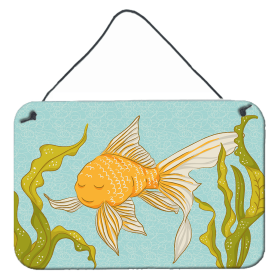 Gold Fish Accent Decor (Color: Gold Fish, size: 8 x 12)