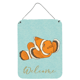 Clown Fish Accent Decor (Color: Clown Fish, size: 12 x 16)
