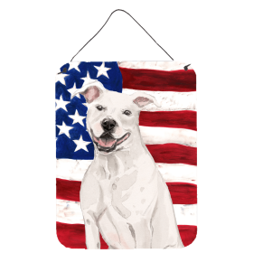 Staffordshire Bull Terrier - White Accent Decor (Color: Staffordshire Bull Terrier - White, size: 12 x 16)