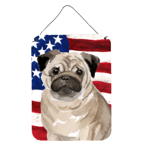 Pug Accent Decor (Color: Pug, size: 12 x 16)