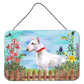 Bull Terrier Accent Decor (Color: Bull Terrier, size: 8 x 12)