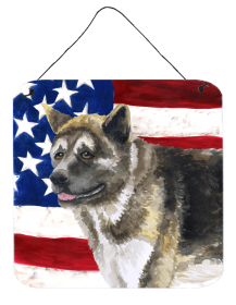 American Akita Wall or Door Hanging Prints (Color: American Akita, size: 6 x 6)