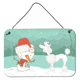 Poodle - White Accent Decor (Color: Poodle - White, size: 8 x 12)