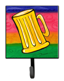 Liqour print Leash or Key Holder (Color: Beer, size: 4.25 x 7)