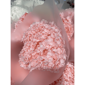 Preserved Hydrangeas, Dried Floral Décor (Color: Pink, size: 4")