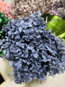 Preserved Hydrangeas, Dried Floral Décor (Color: Blue, size: 4")