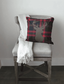 Christmas Throw Pillow Covers (Color: Deer, size: 18x18)