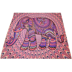 Festival Boho Jeweled Elephant Home Decor Tapestry (Color: Pink, size: 90 x 80)