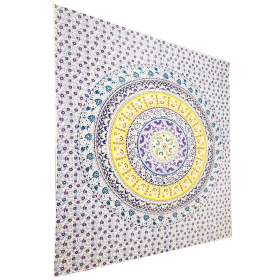 Botanical Garden Theme Wall Decoration Full Size Tapestry (Color: Purple, size: 90 x 80)