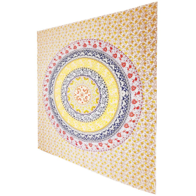 Botanical Garden Theme Wall Decoration Full Size Tapestry (Color: yellow, size: 90 x 80)