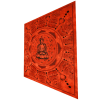 Buddha In Dharma Chakra Mudra On A Lotus Flower Full Size Tapestry Wall Art
