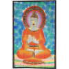 Buddha Teaching Double Lotus Position Meditation Hand Painted Wall Mural Banner