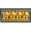 Matriarch Elephant Herd Horizontal Wall Banner Batik Table Runner Decor