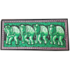 Matriarch Elephant Herd Horizontal Wall Banner Batik Table Runner Decor