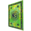 Aum Shanti Yoga Brushstroke Art Tie Dye Geometric Wall Tapestry