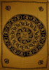 Om Shanti Mandala Art Handloom Style Tapestry