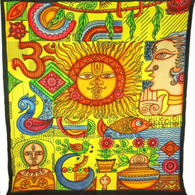 Sun Ra Blessings Tapestry (size: 90 x 80)