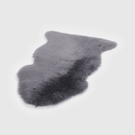 MODERN SHEEPSKIN SINGLE PELT RUG (Color: CHARCOAL GRAY, size: CHARCOAL GRAY)