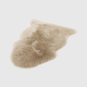 RUSTIC SHEEPSKIN RUG (Color: Sand, size: SAND)