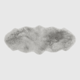 MODERN SHEEPSKIN DOUBLE PELT RUG (Color: DOVE GRAY, size: DOVE GRAY)