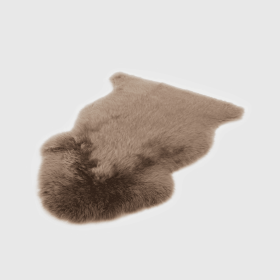 RUSTIC SHEEPSKIN SINGLE PELT RUG (Color: SINGLE PELT, size: TOFFEE)