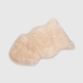 SHABBY CHIC SHEEPSKIN SINGLE PELT RUG (Color: SINGLE PELT, size: BLUSH)