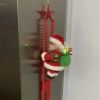 Electric Climbing Ladder Santa Claus Music Doll Christmas Ornament Decoration For Home Christmas Tree Hanging Decor NewYear Gift