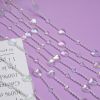 Crystal Beaded Curtain Acrylic Hanging Door Beads String Curtain for Doorway Party Wedding Decor 35.5 x 79 Inces